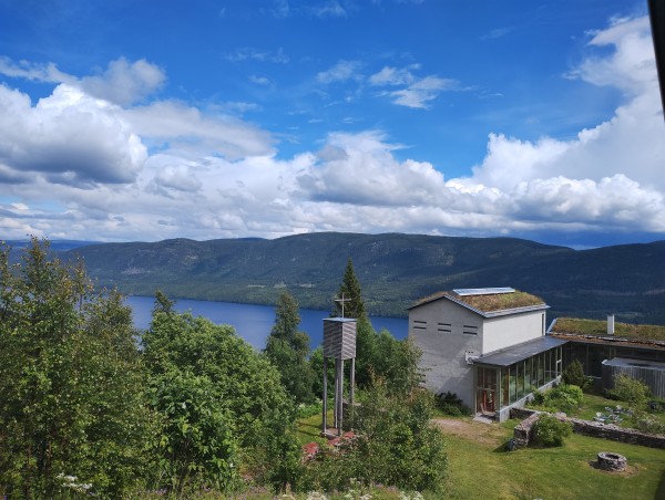 Vista de Lia Gard, local do retiro